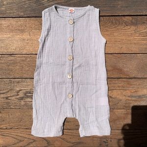 Infant cotton linen one piece